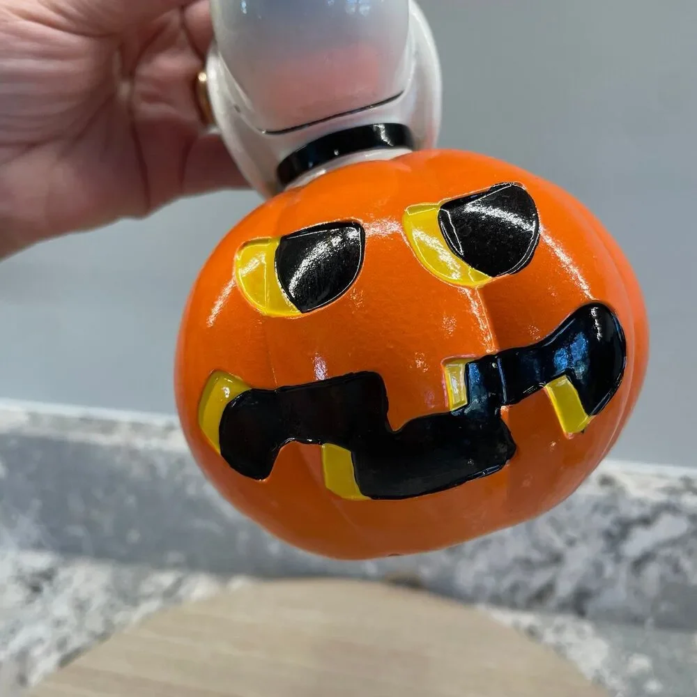 SNOOPY in a Pumpkin Soapor Lotion Dispenser Halloween Fall Themed Bathroom Decor
